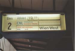 Abfahrt nach Wien